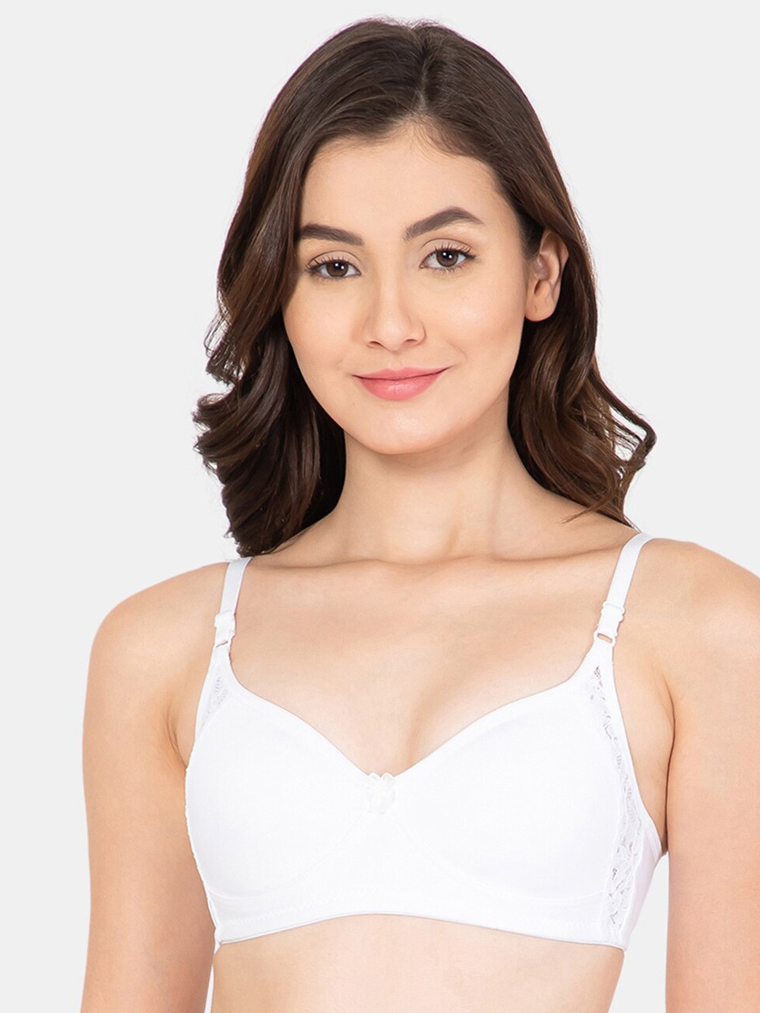 

Lady Lyka Non Padded & Non Wired Seamless Cotton Bra, White