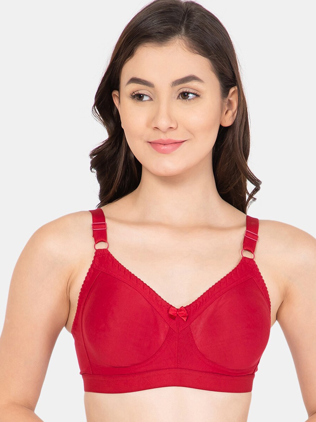 

Lady Lyka Non Padded & Non Wired Seamless Cotton Bra, Maroon