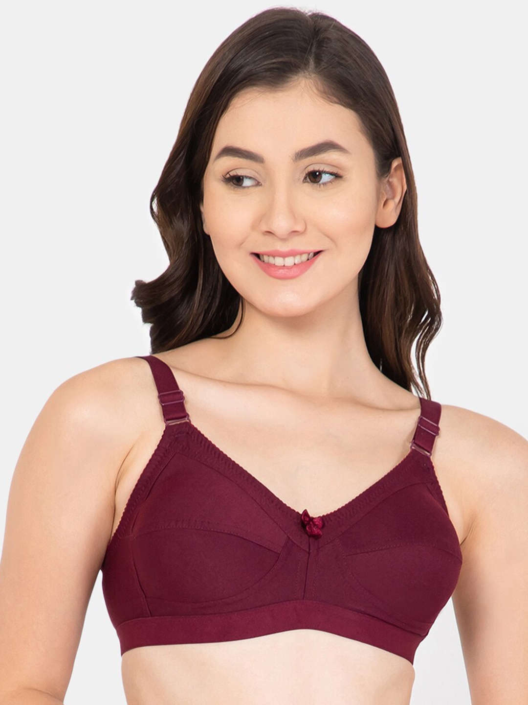 

Lady Lyka Non-Padded Non-Wired Cotton Bra MONALISA1-WHN, Purple