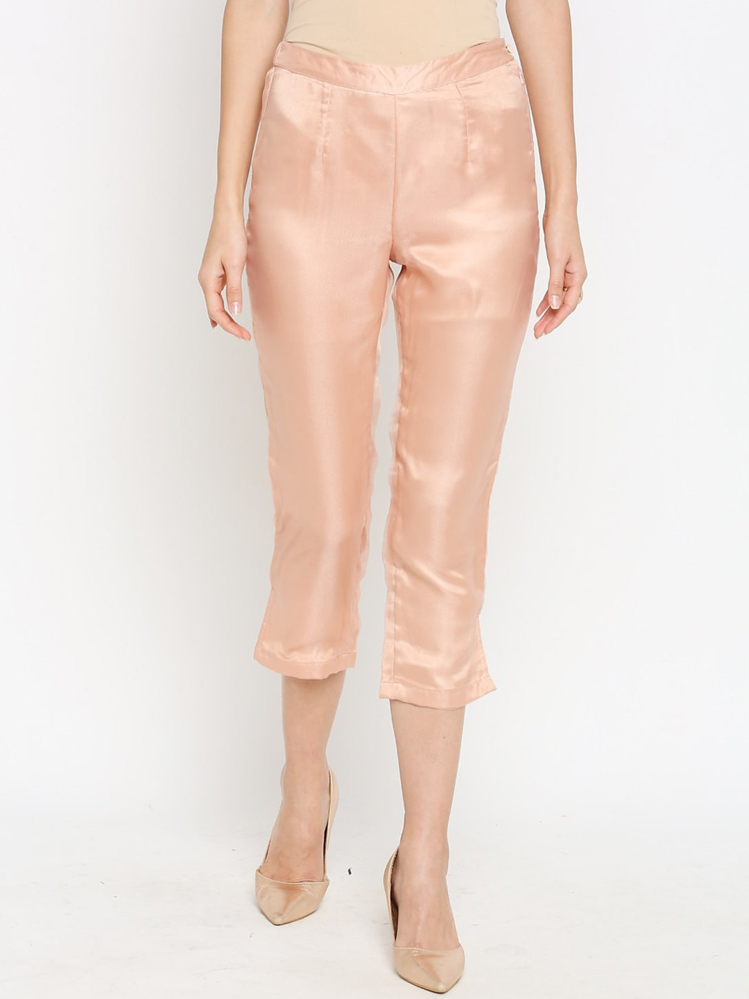 

Ira Soleil Women Pleated Trousers, Pink