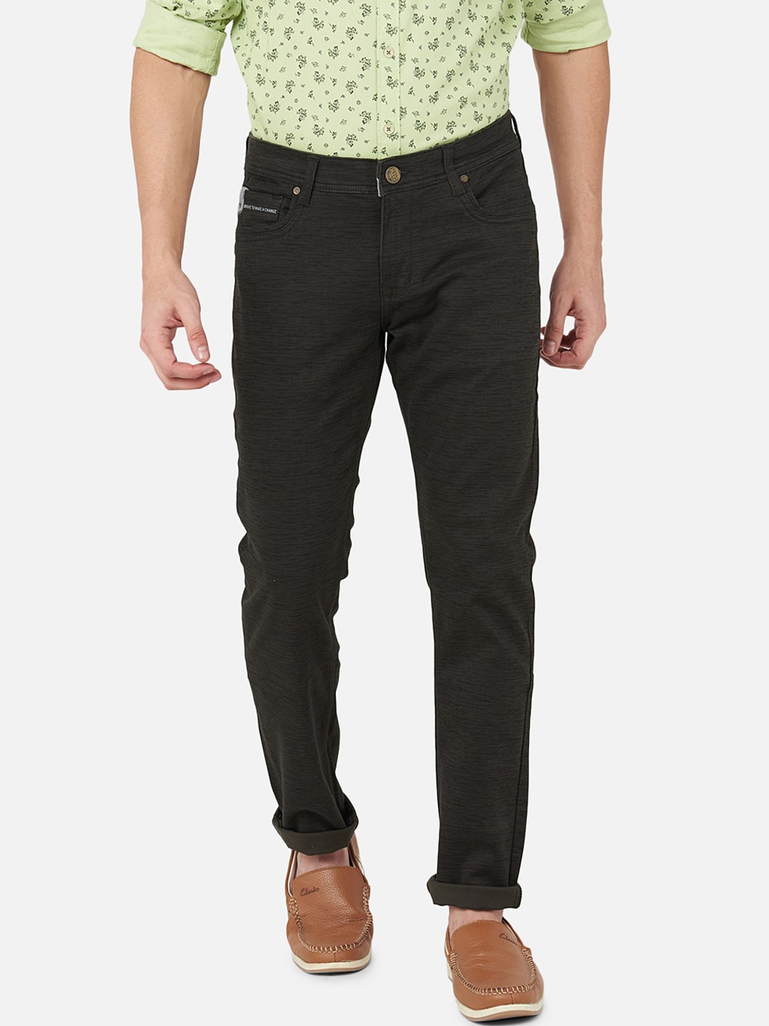 

Oxemberg Men Lean Slim Fit Stretchable Jeans, Black