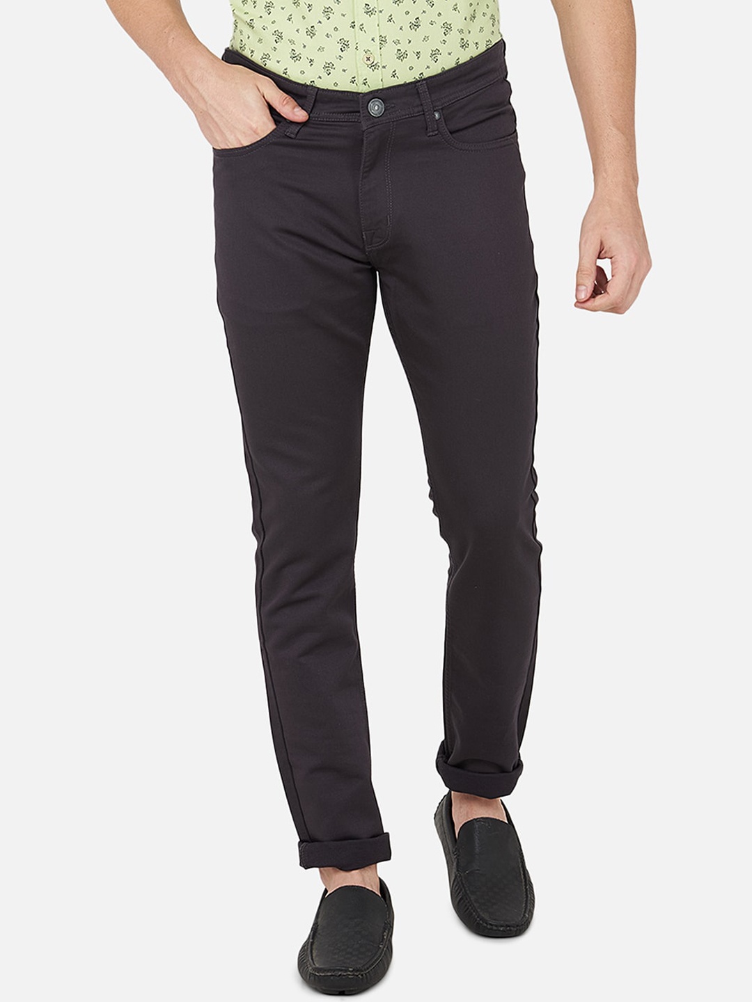 

Oxemberg Men Lean Slim Fit Stretchable Jeans, Black