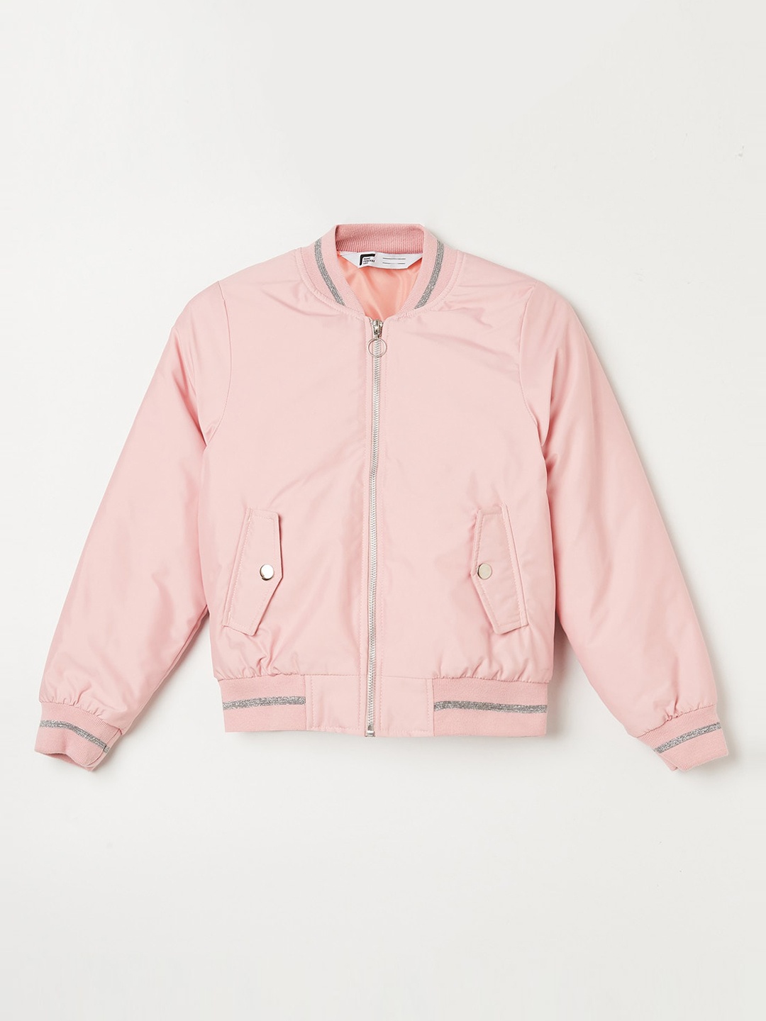 

Fame Forever by Lifestyle Kids Lightweight Bomber Jacket, Pink
