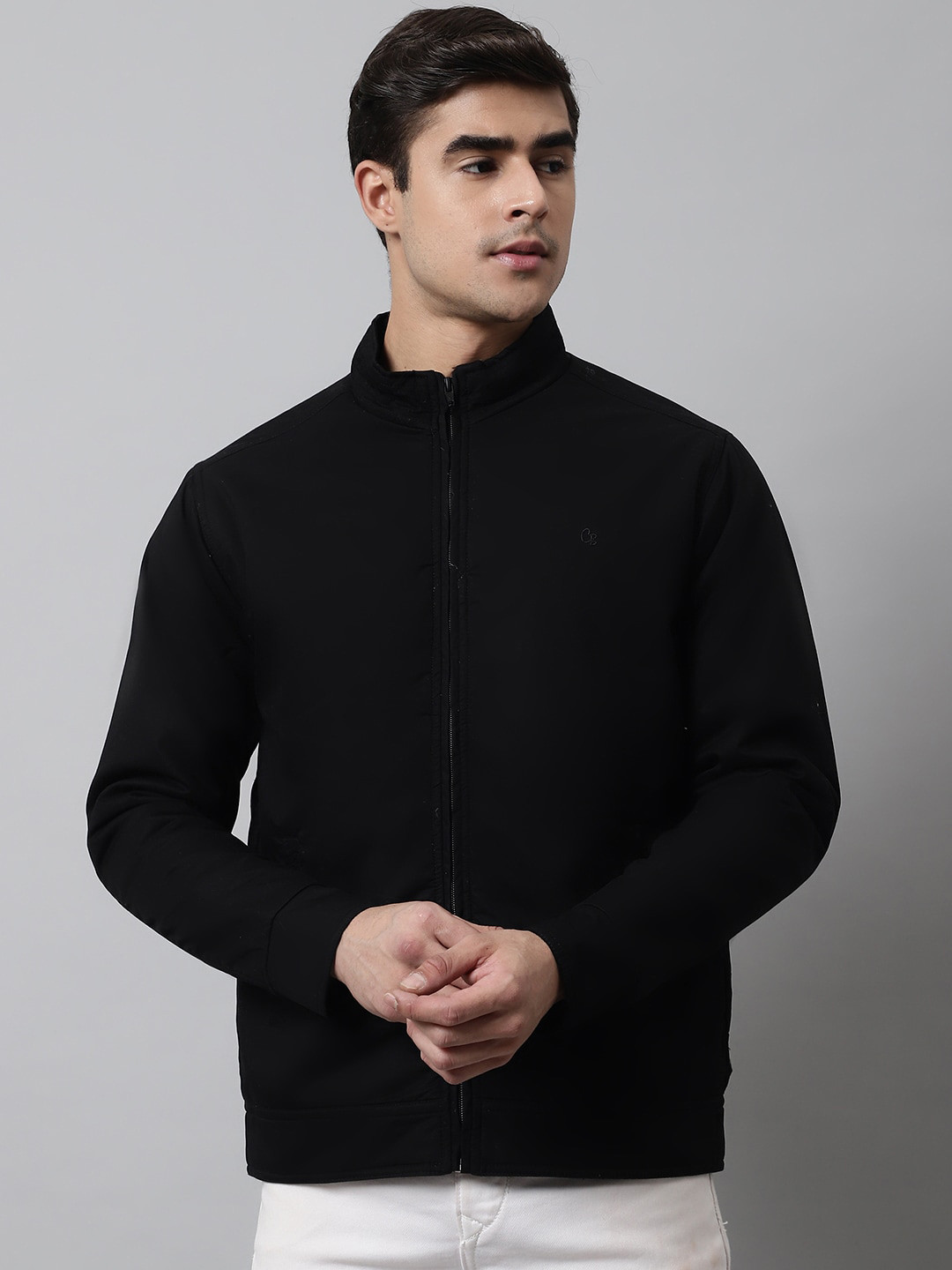 

Cantabil Men Cotton Lightweight Outdoor Sporty Jacket, Black