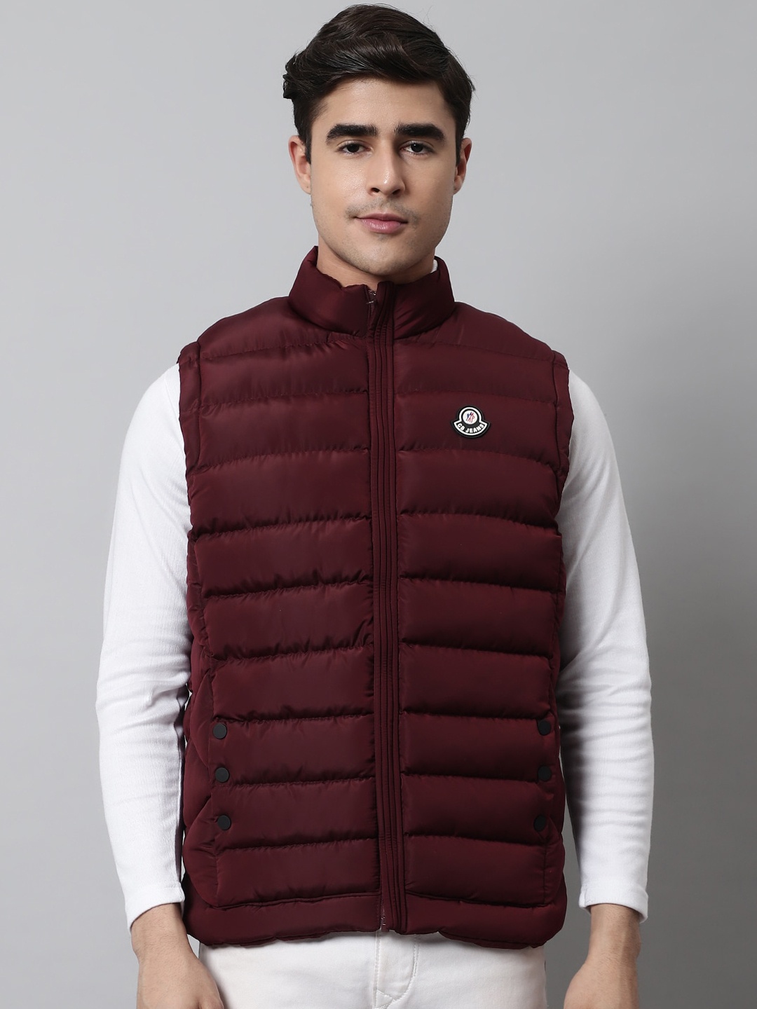 

Cantabil Men Lightweight Puffer Jacket, Maroon