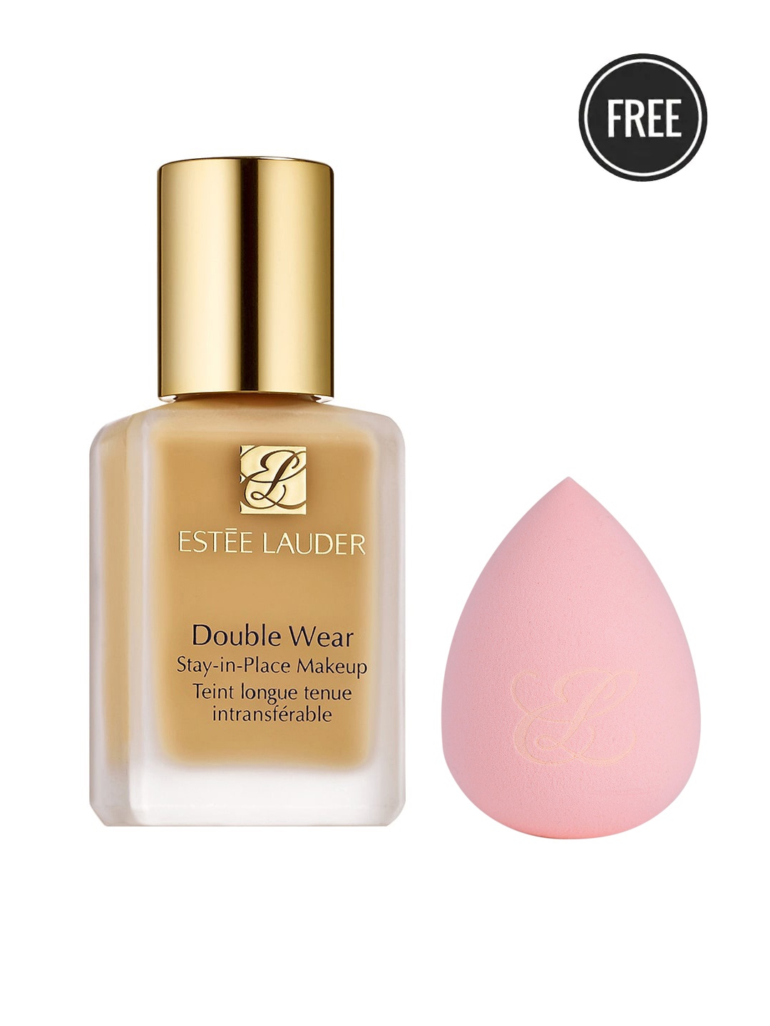 

Estee Lauder Double Wear Stay-in-Place SPF10 Mini Foundation - 2W2 with Makeup Sponge, Beige