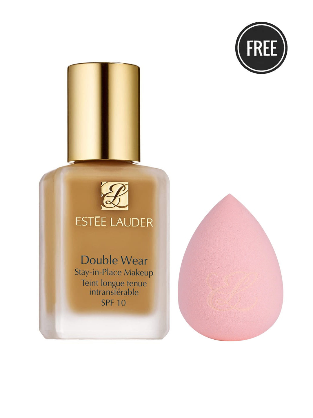 

Estee Lauder Double Wear Stay-in-Place SPF10 Mini Foundation - 4N1 with Makeup Sponge, Beige