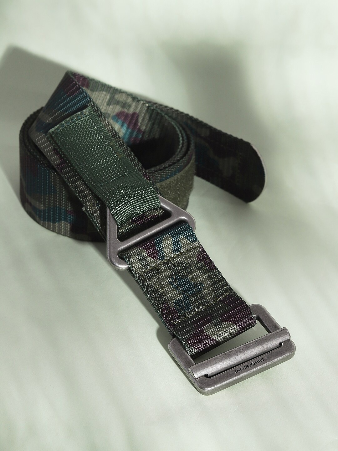 

Jack & Jones Men Printed Belt, Green