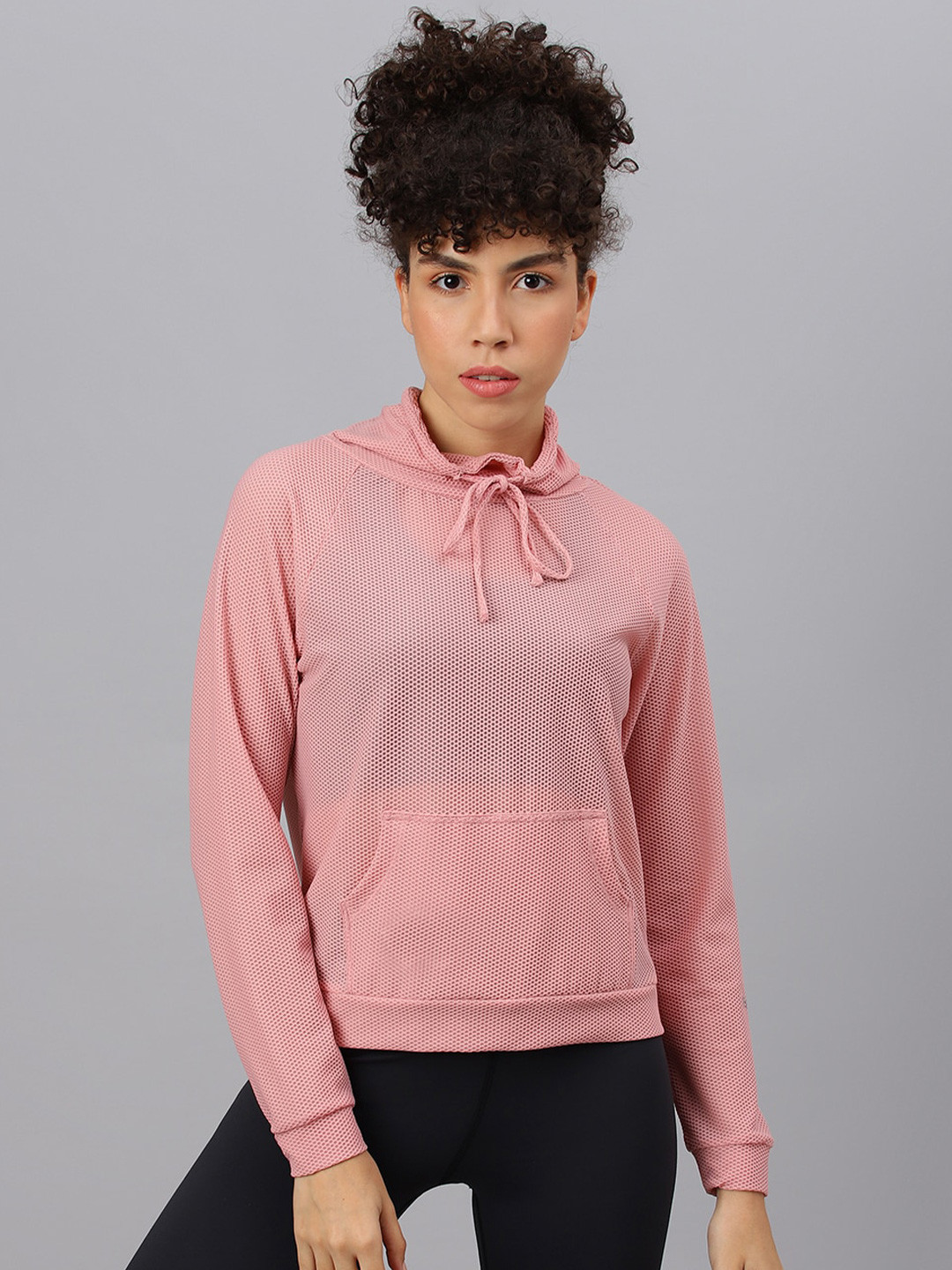 

Fitkin Women Solid Rapid Dry Sweatshirt, Pink