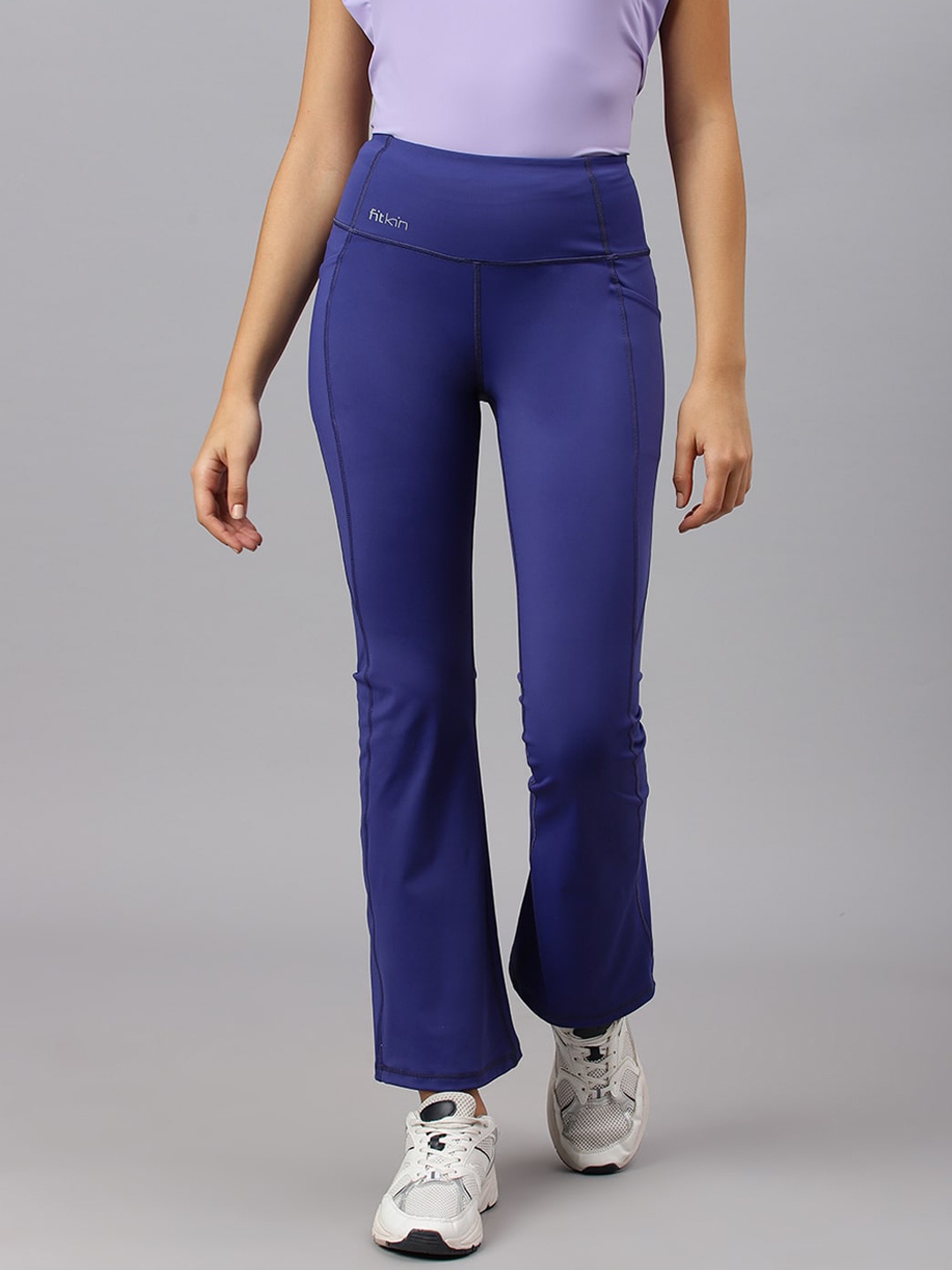 

Fitkin Women Bootcut Track Pants, Blue