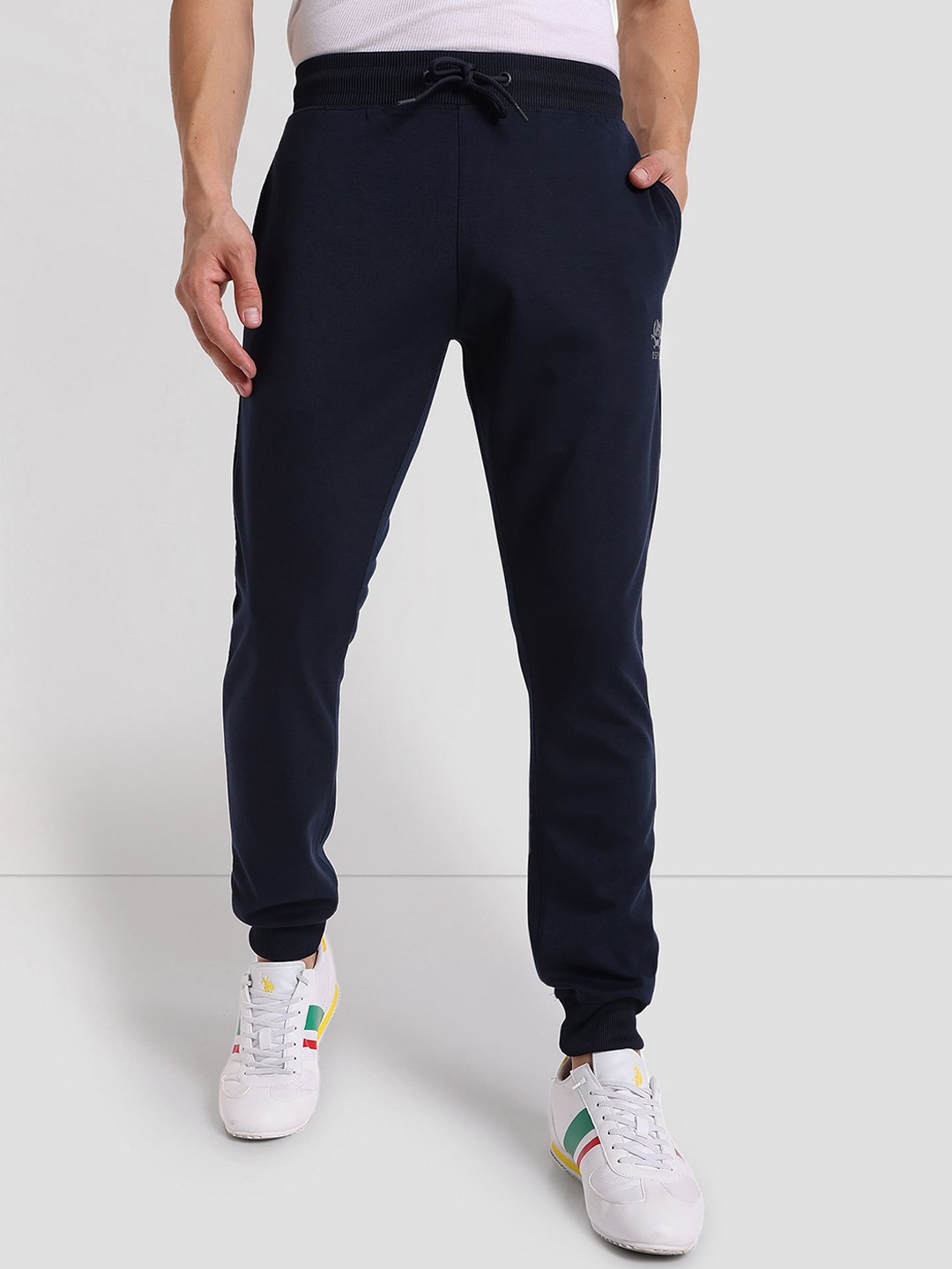 

U.S. Polo Assn. Men Straight-Fit Reflective Logo Training Joggers, Navy blue