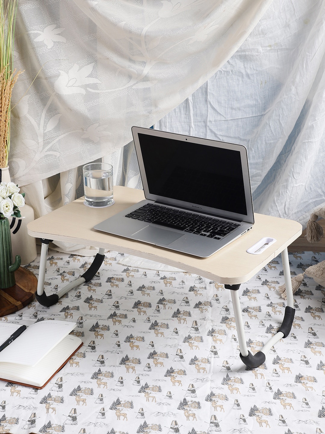 

CDI Cream Laptop Table With Cup Holder
