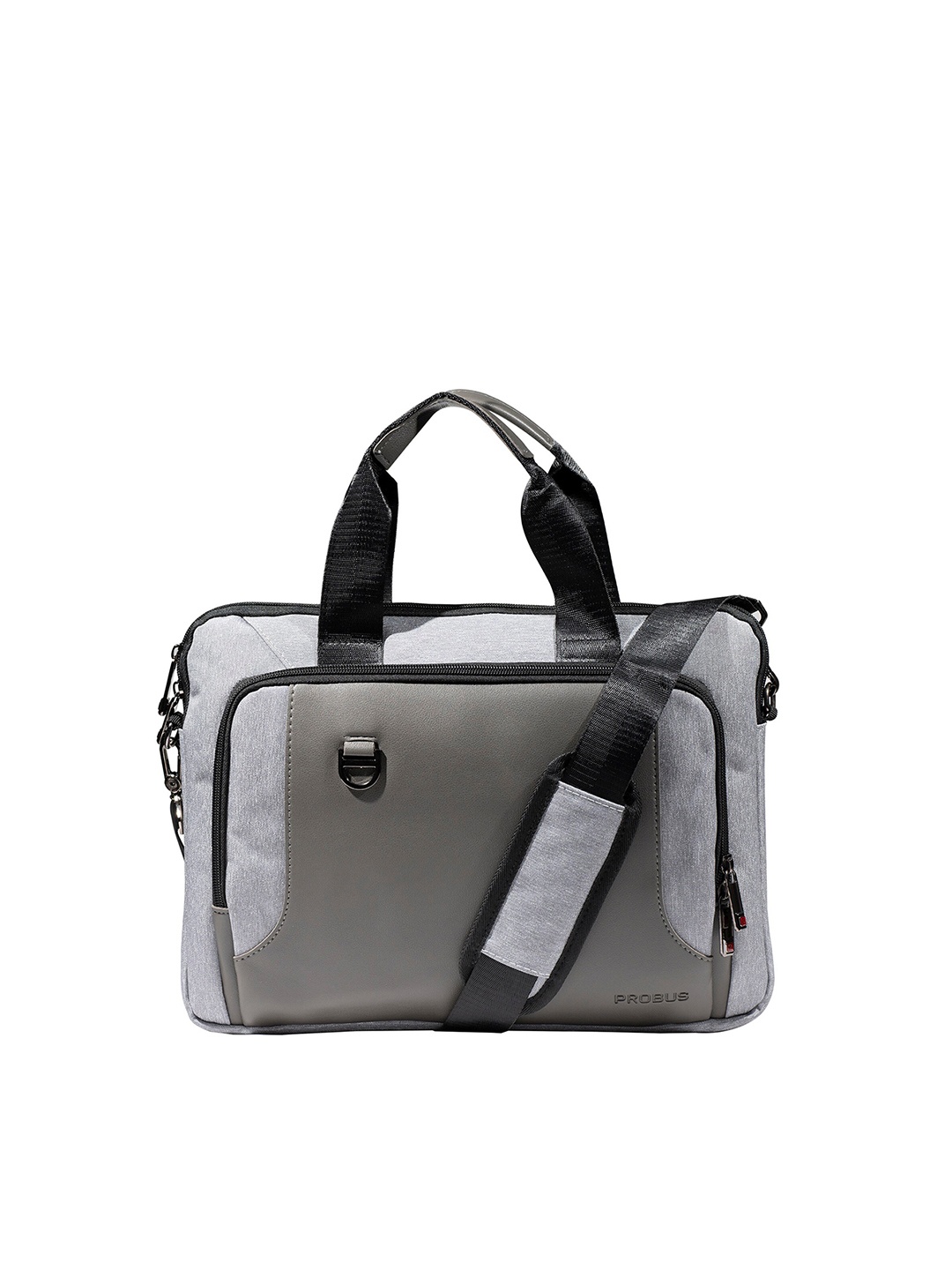 

PROBUS Colourblocked Laptop Bag, Grey