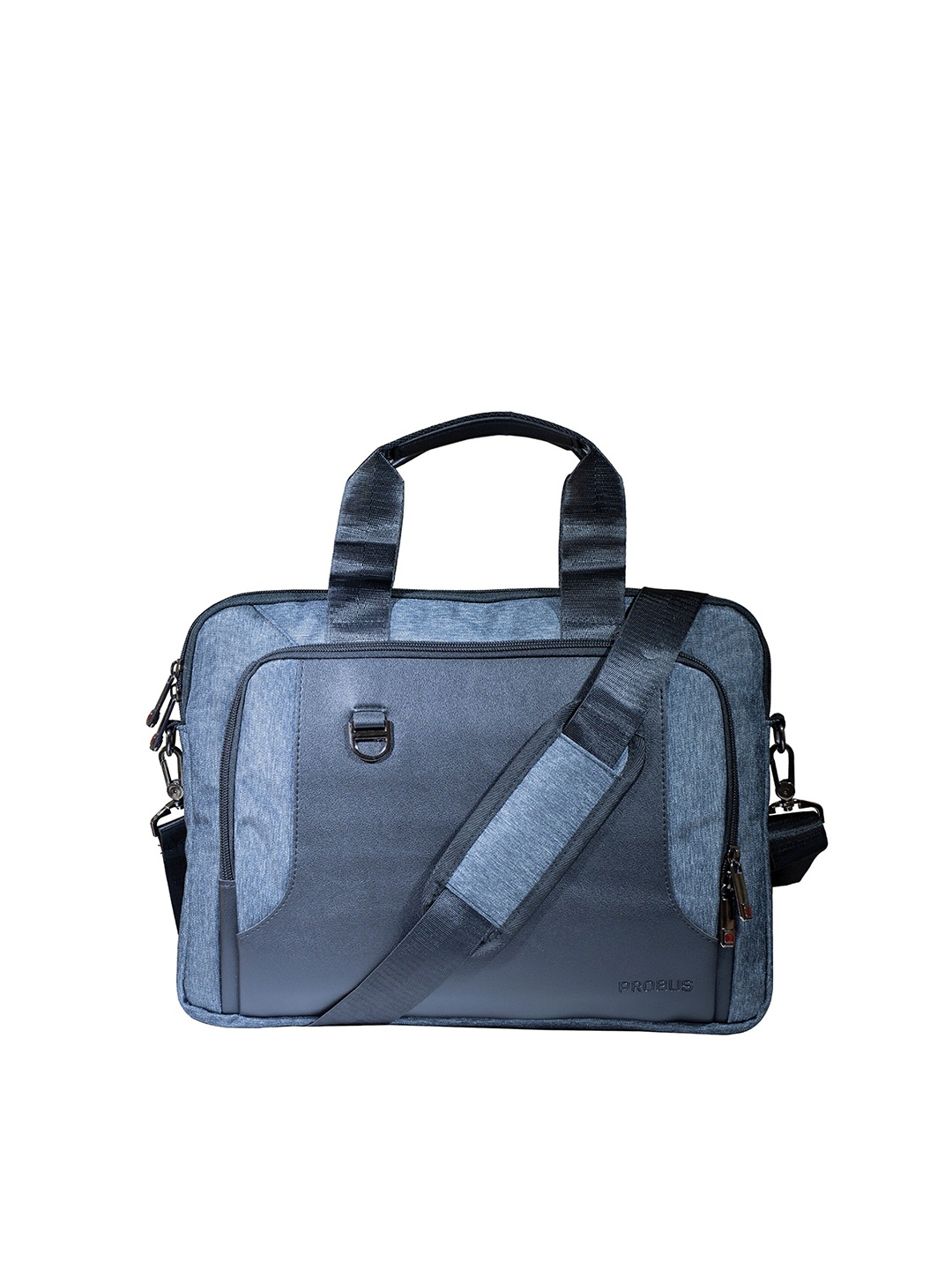 

PROBUS Colourblocked Laptop Bag, Blue