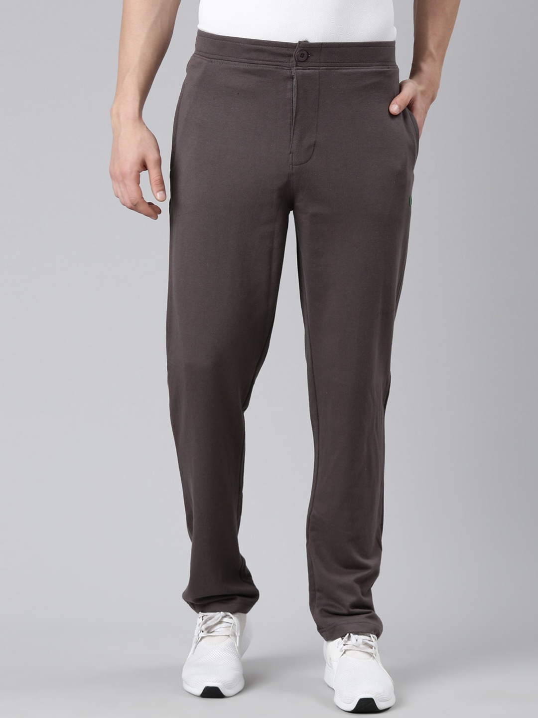 

DIXCY SCOTT Men Cotton Track Pants, Grey