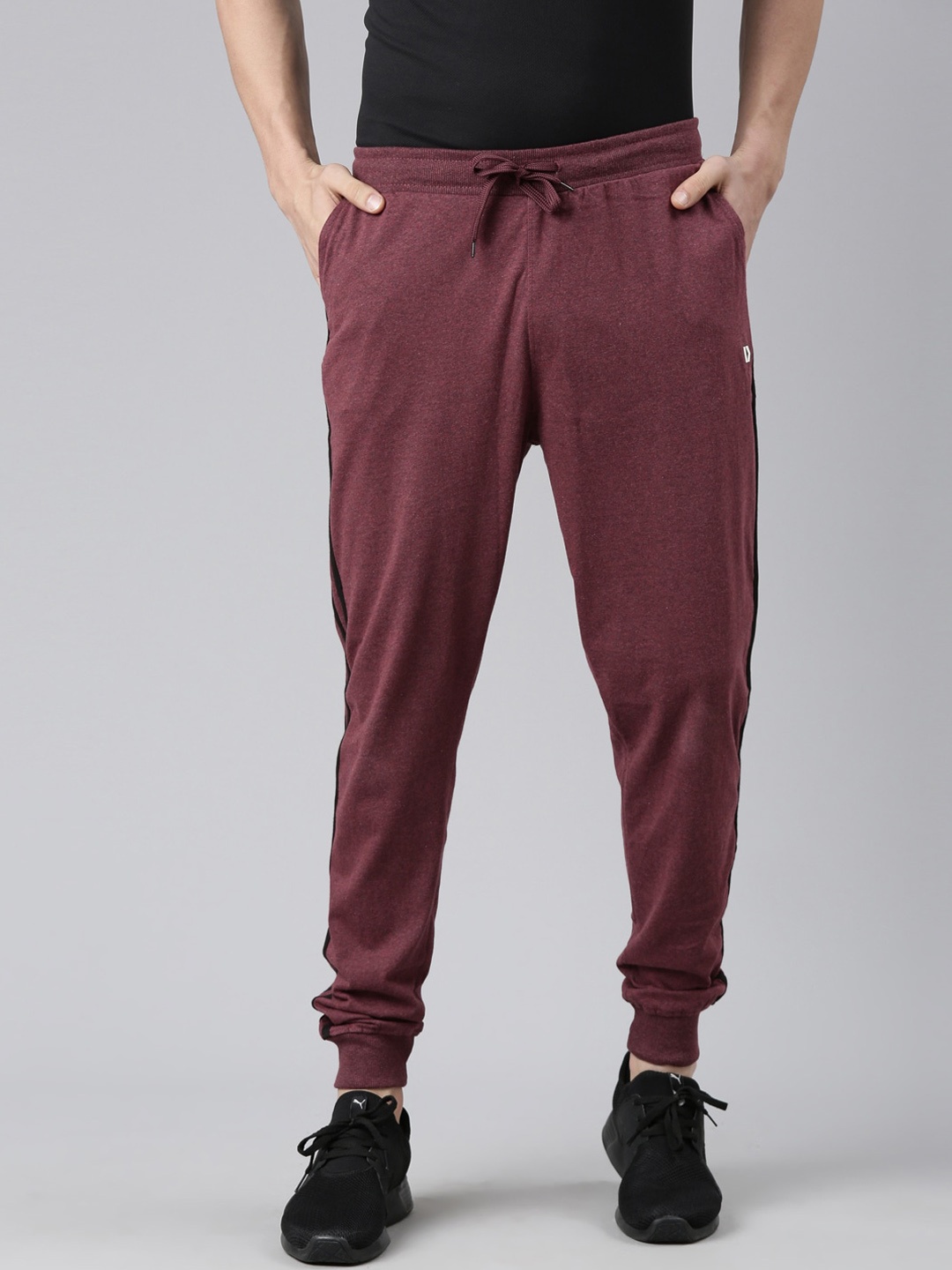 

DIXCY SCOTT Men Cotton Joggers, Red