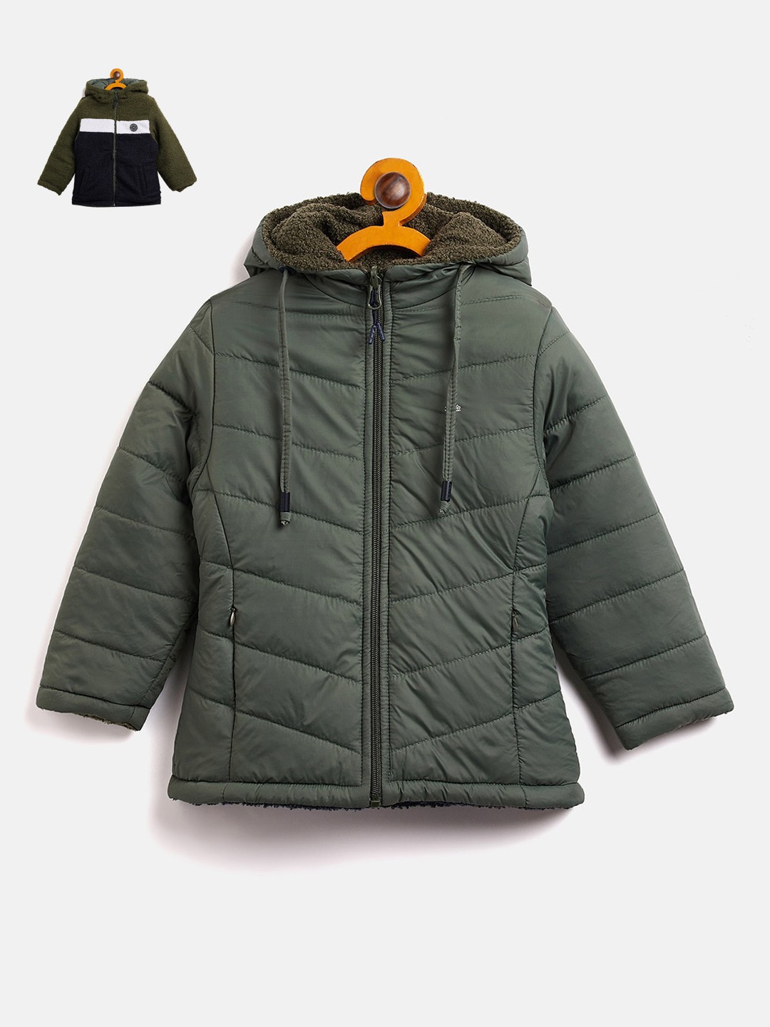

Okane Girls Reversible Padded Jacket, Green