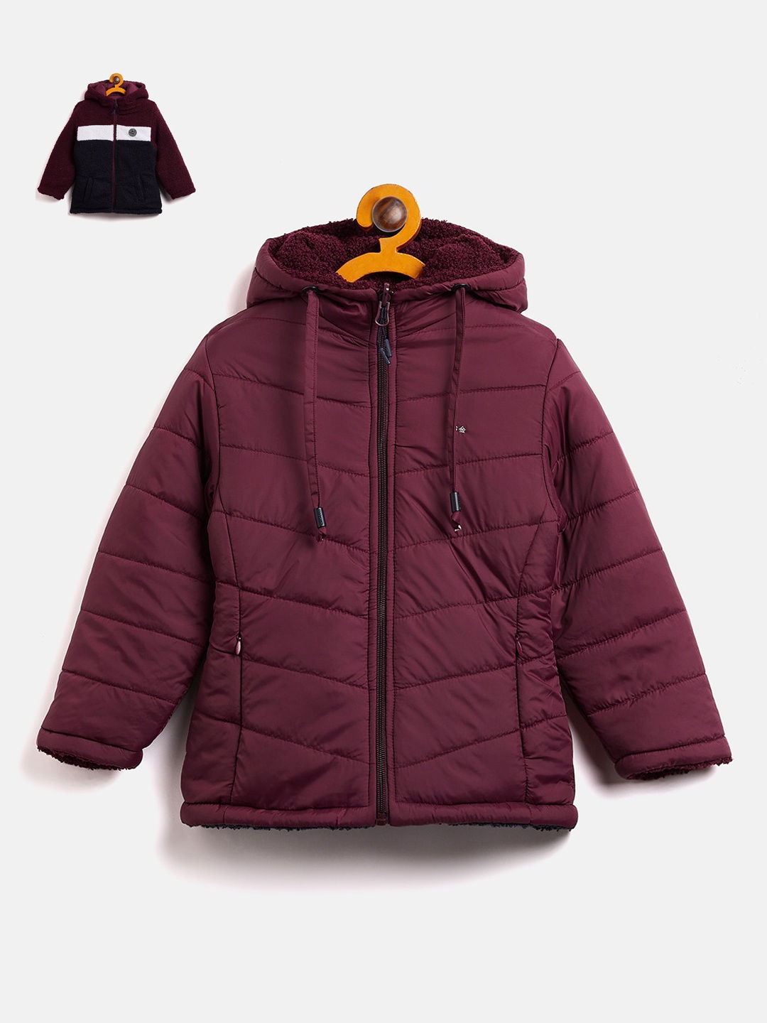 

Okane Girls Reversible Padded Jacket, Burgundy