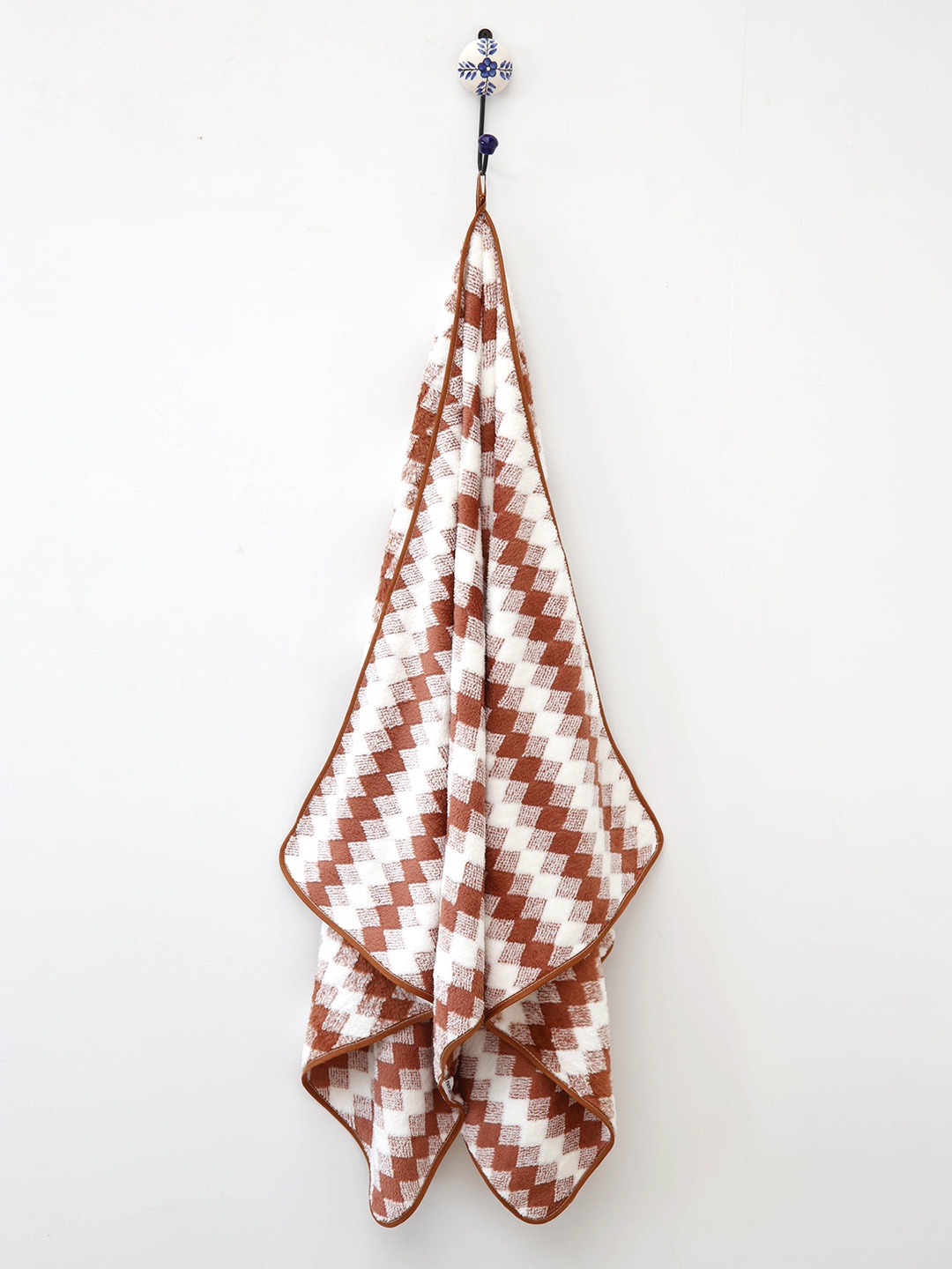 

Ariana Striped GSM 400 Cotton Fleece Bath Towel, Brown