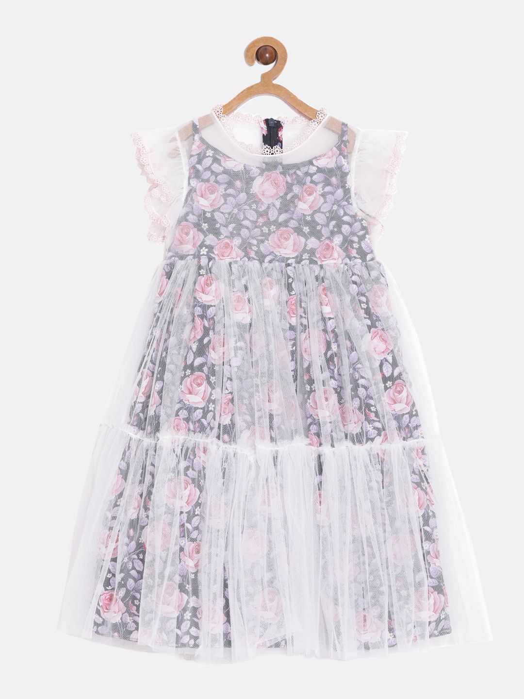 

Aomi Blue Floral Empire Dress