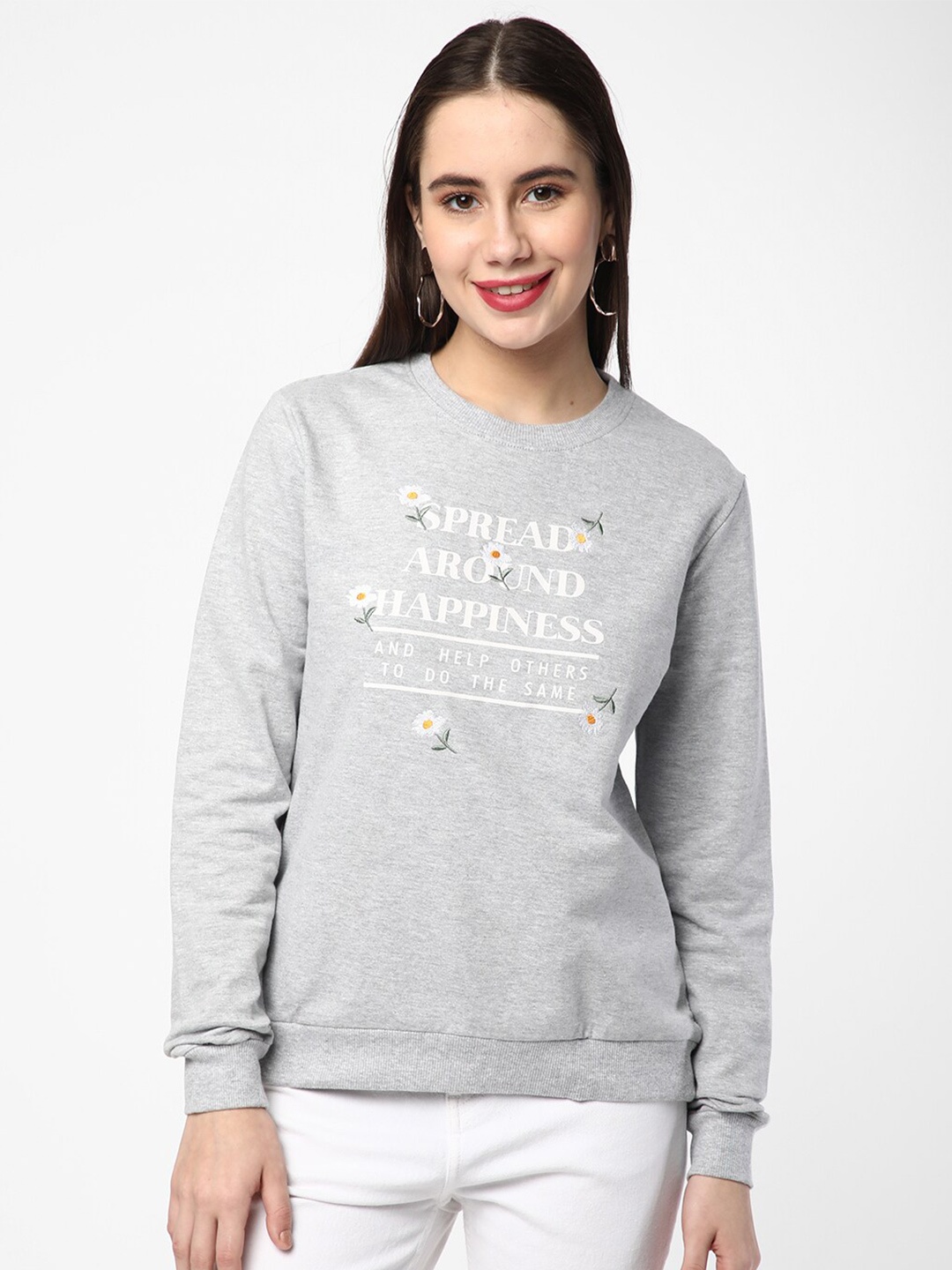 

R&B Women Grey Sweatshirt