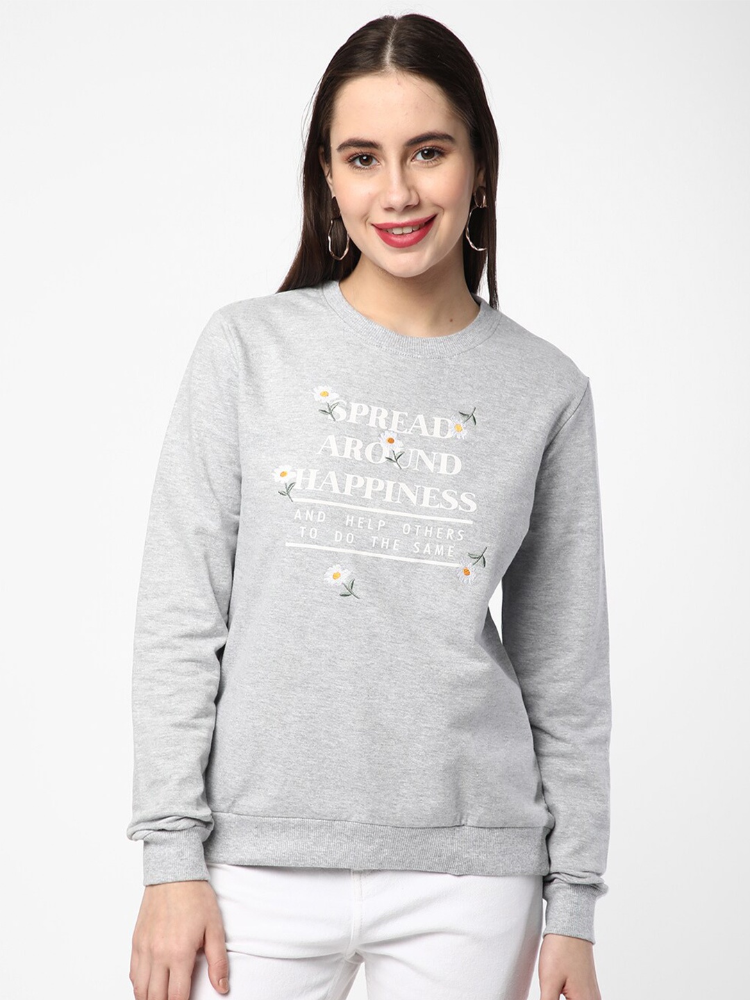 

R&B Women Grey Sweatshirt