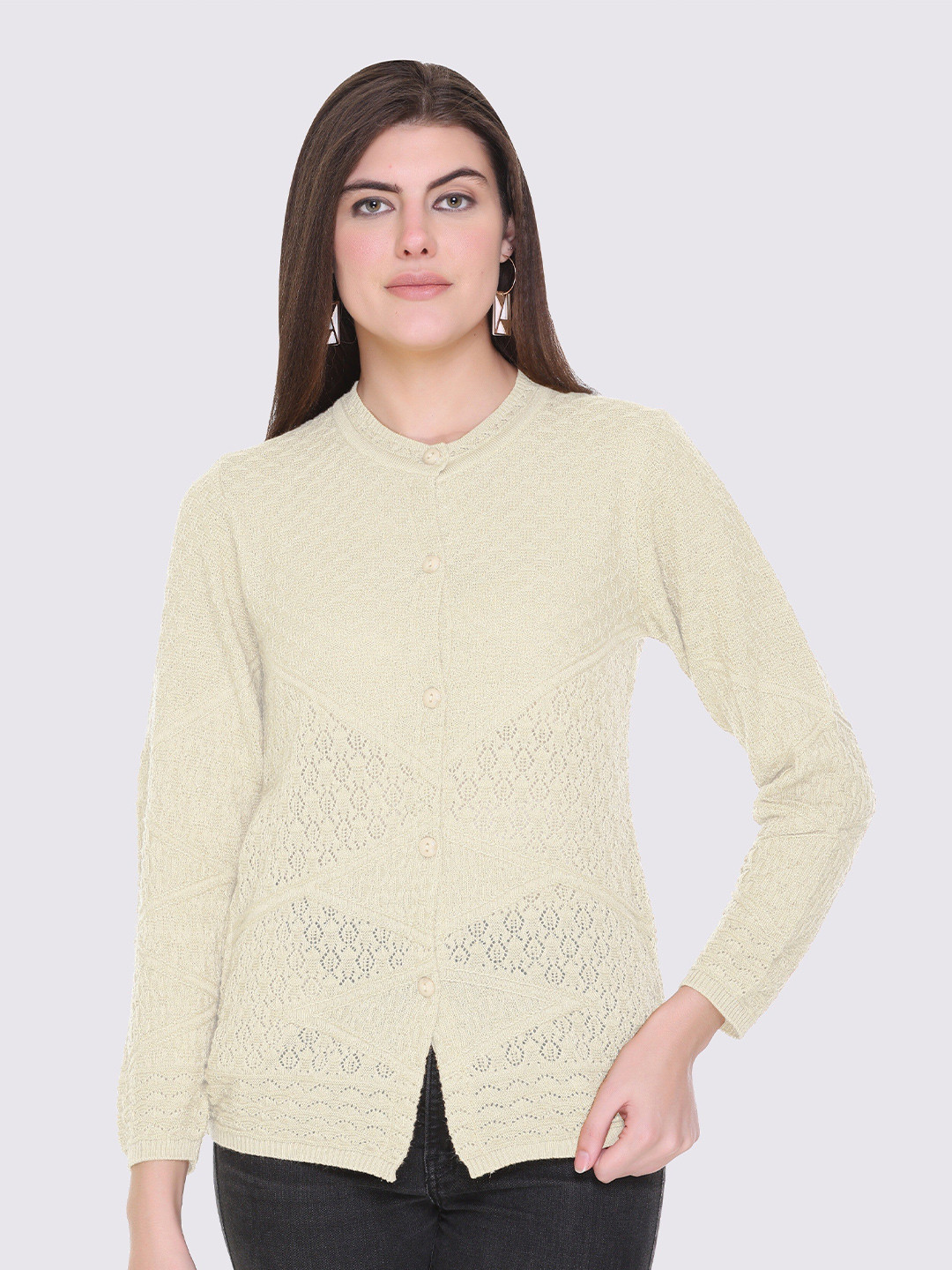 

GODFREY Women Beige Cardigan