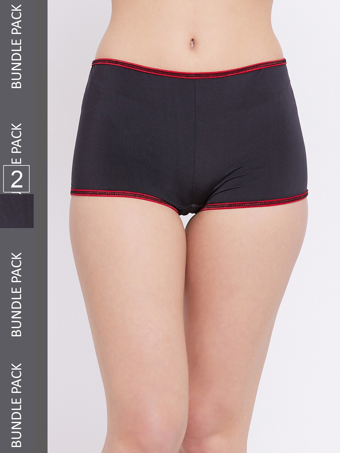 

SECRETS BY ZEROKAATA Women Pack Of 3 Assorted Boy Shorts Briefs