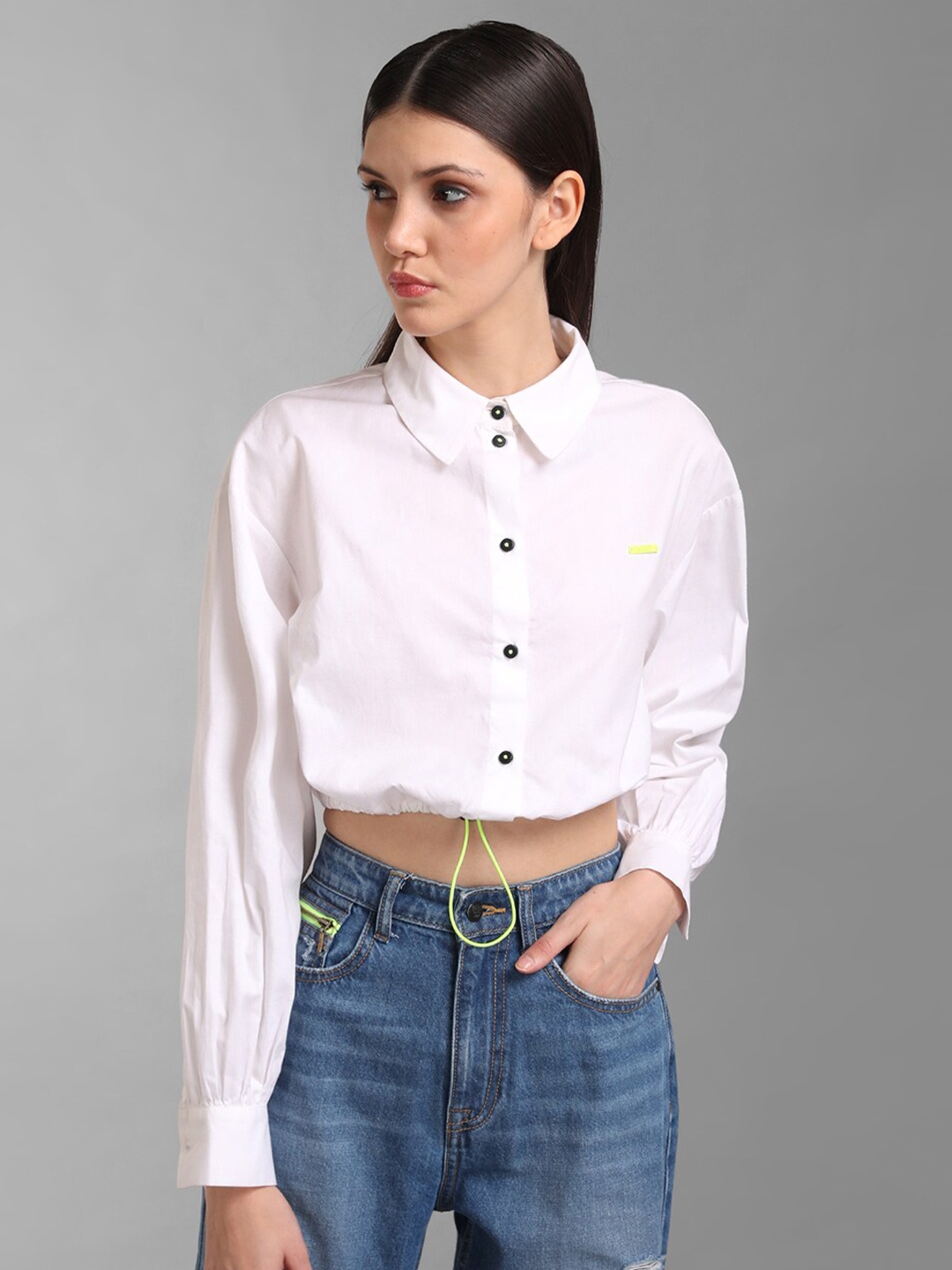 

KZ07 By Kazo Women White Casual Shirt