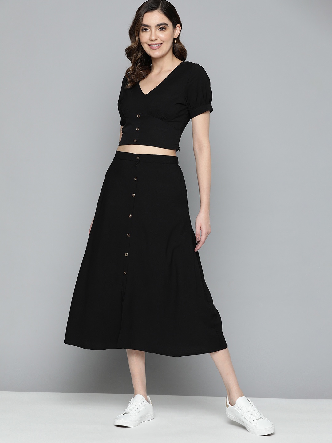 

Mast & Harbour Solid Co-Ords, Black