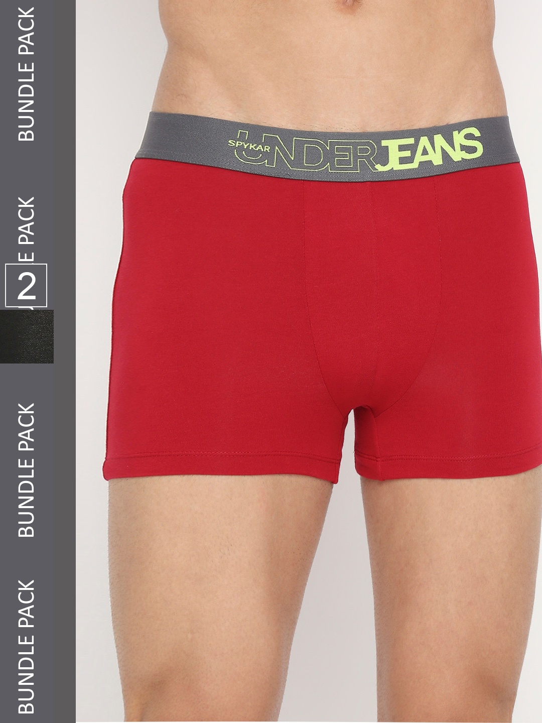 

UnderJeans by Spykar Men Pack Of 2 Assorted Trunks