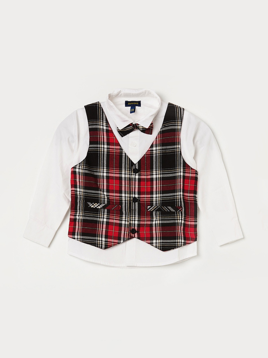 

Juniors by Lifestyle Boys Red Tartan Checks Checked Casual Shirt