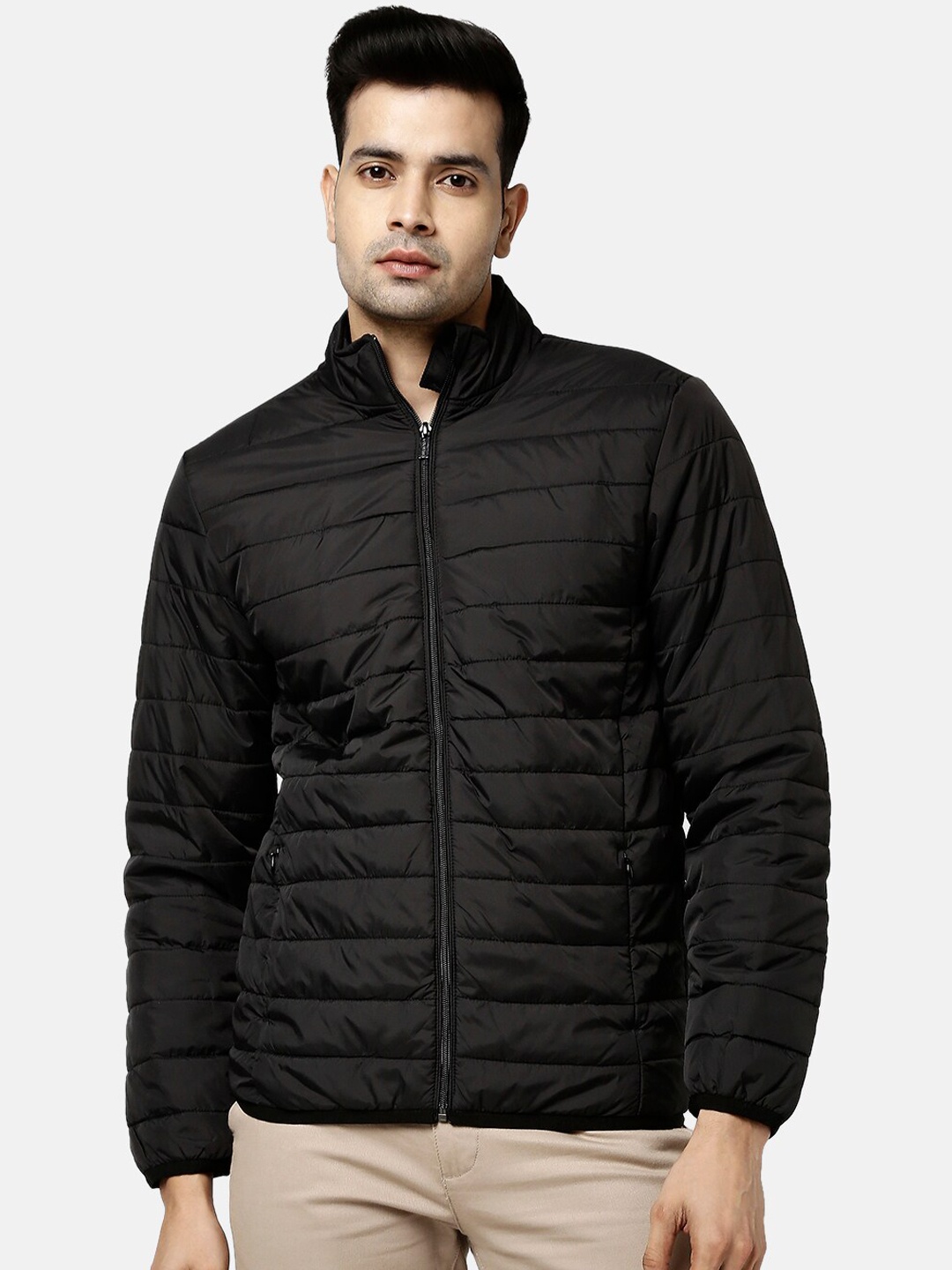 

BYFORD by Pantaloons Men Regular Fit Puffer Jacket, Black