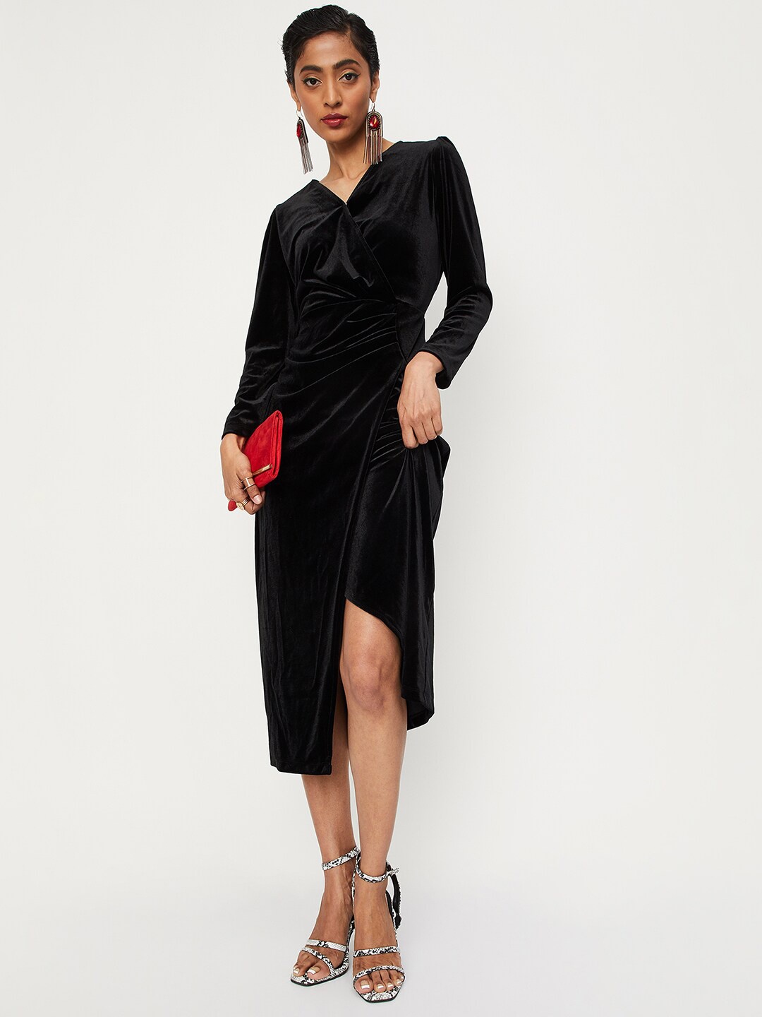 

max Black Midi Dress