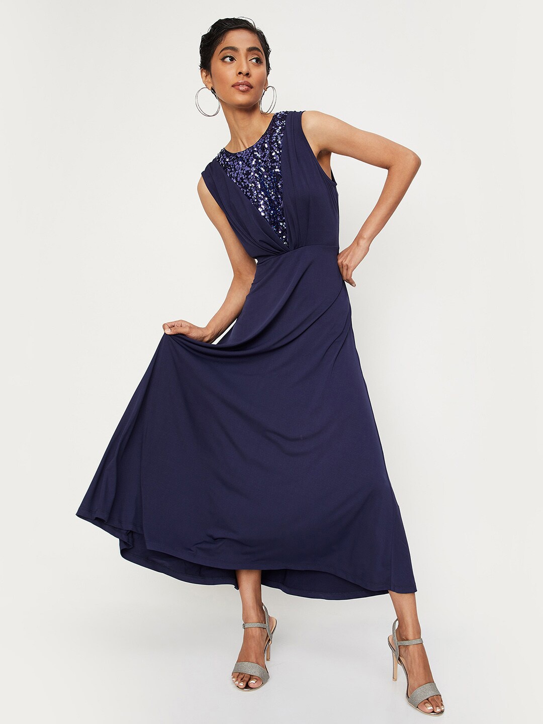 

max Blue Maxi Maxi Dress