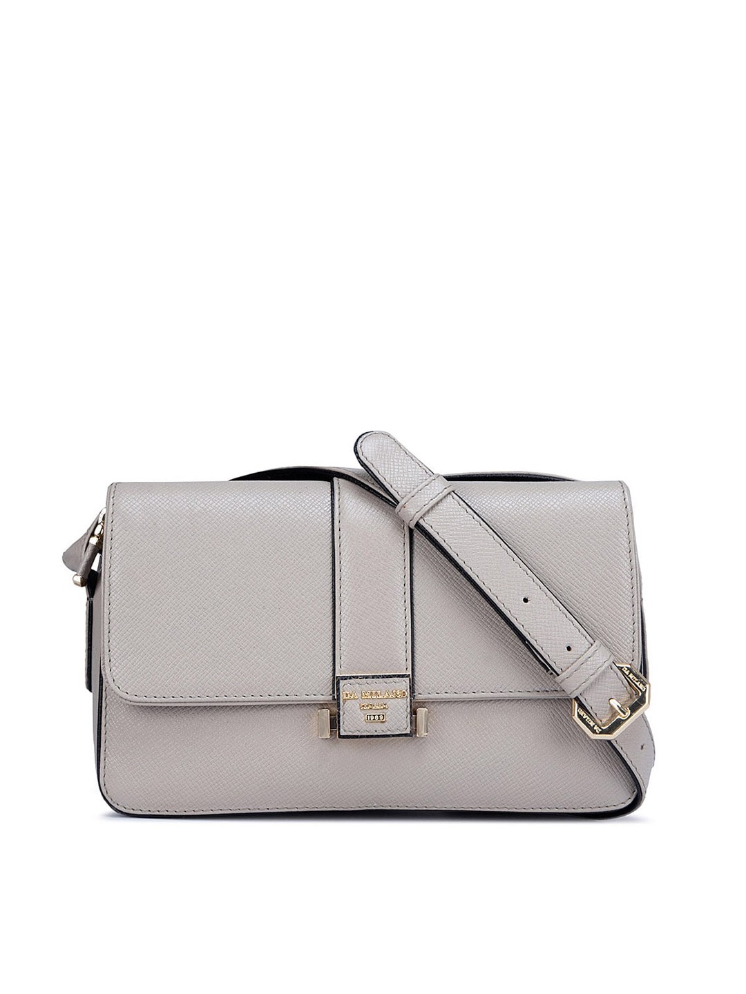 

Da Milano Beige Leather Bucket Sling Bag