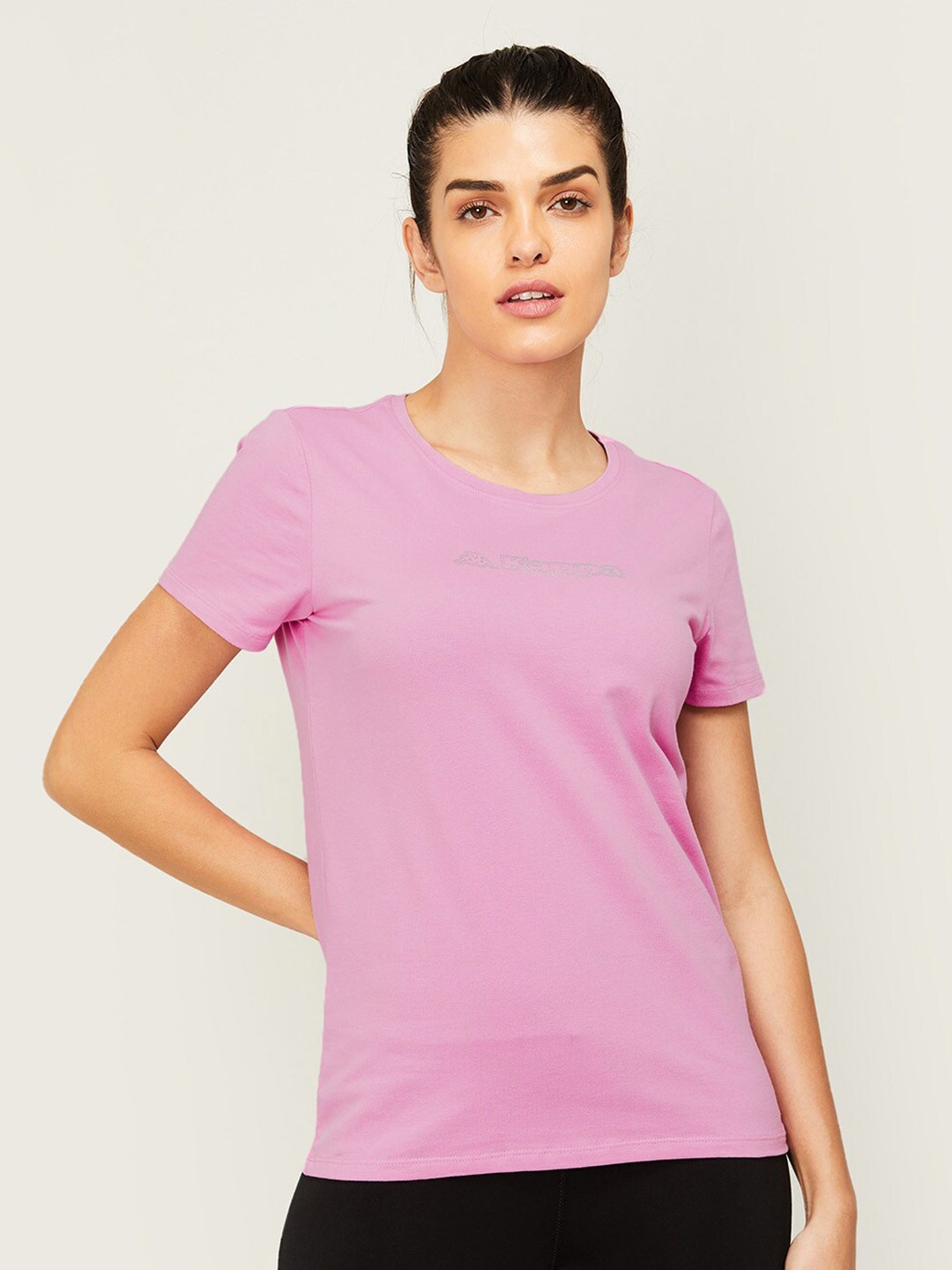 

Kappa Women Pink Raw Edge T-shirt