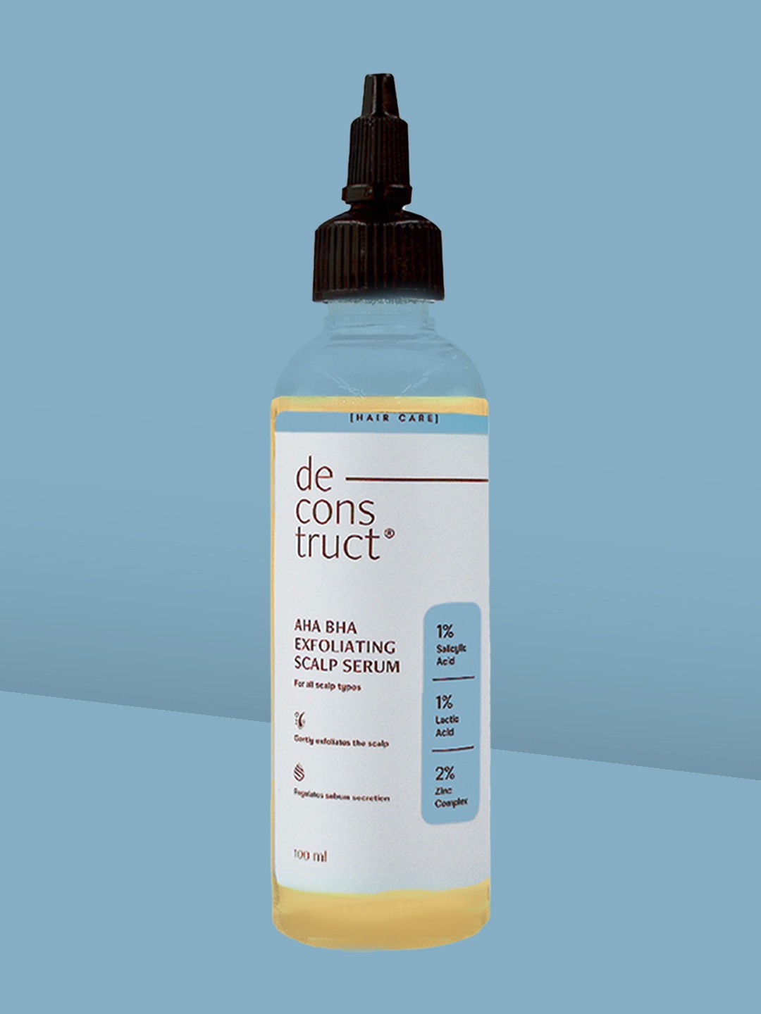 

deconstruct AHA BHA Exfoliating Scalp Hair Serum - 100ml, Blue