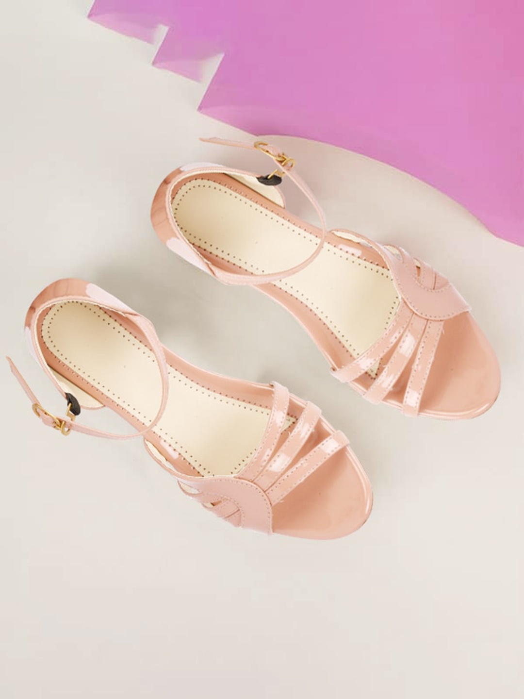 

sneakers villa Women Pink Open Toe Flats