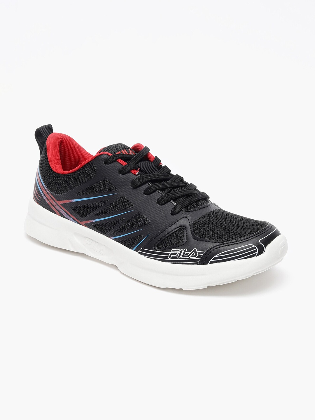 

FILA Men Mesh Running Dan Shoes, Black