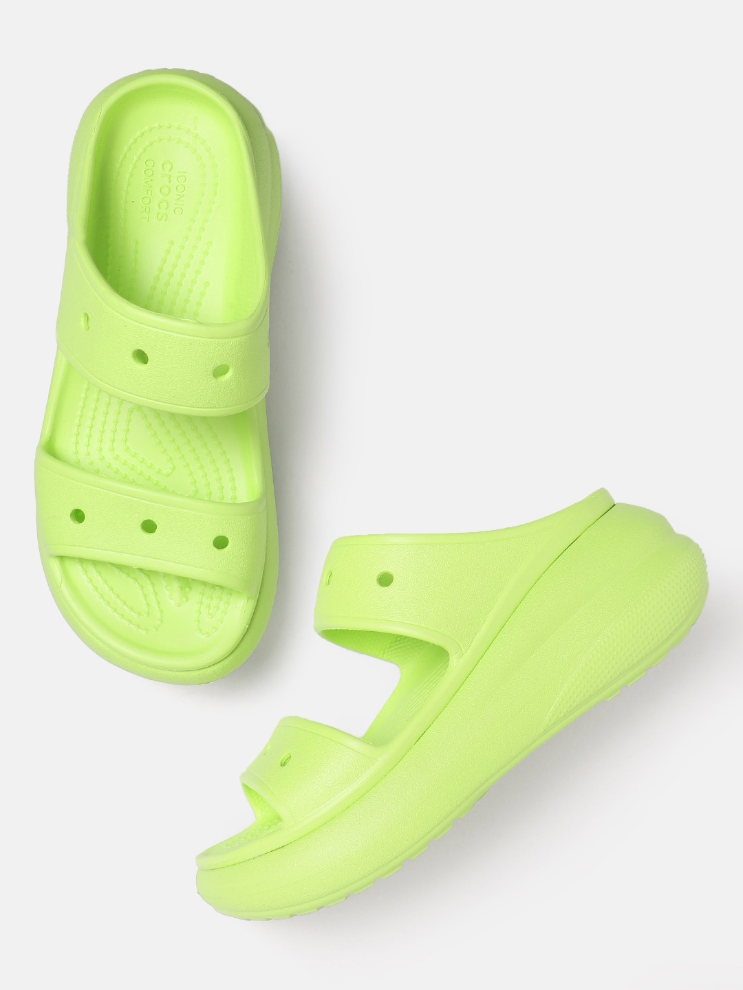 

Crocs Women Comfort Sandals, Fluorescent green