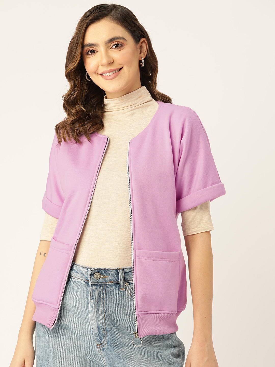 

BRINNS Women Fleece Tailored Jacket, Lavender