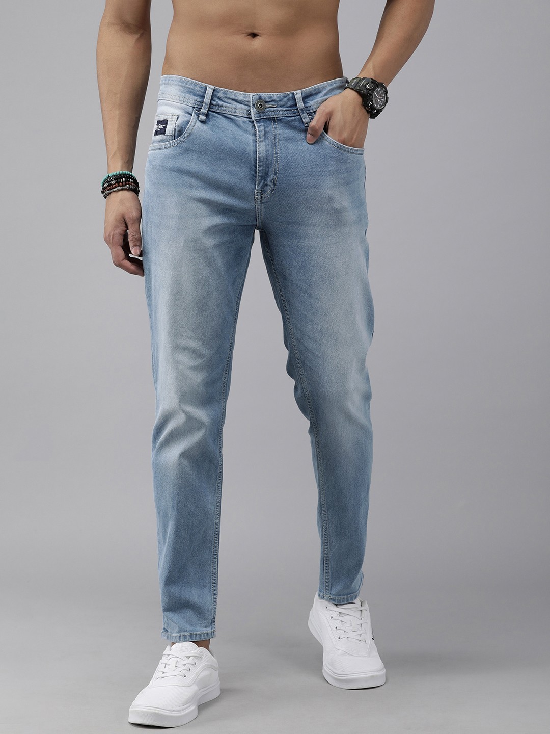 

Roadster Men Blue Slim Tapered Fit Light Fade Jeans