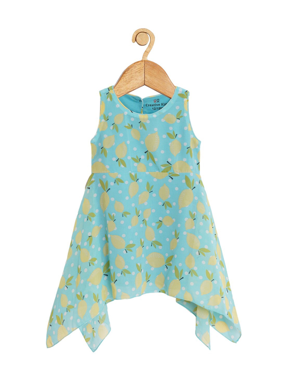 

Creative Kids Green Floral A-Line Dress