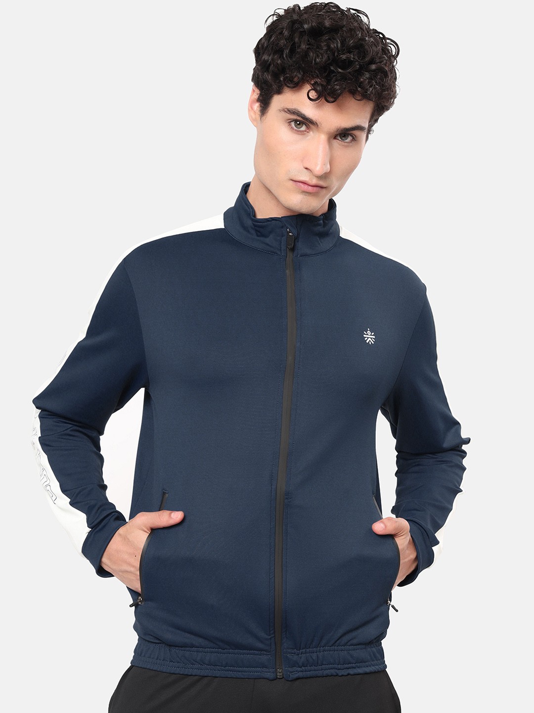 

CULT Men Lightweight Training or Gym Bomber Jacket, Blue