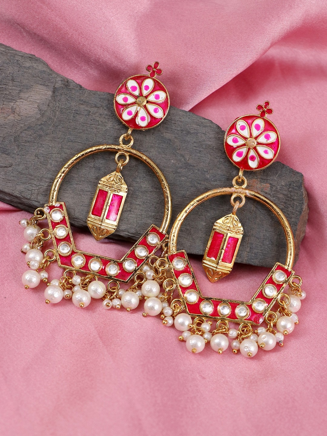 

Crunchy Fashion Gold Plated Classic Drop Earrings