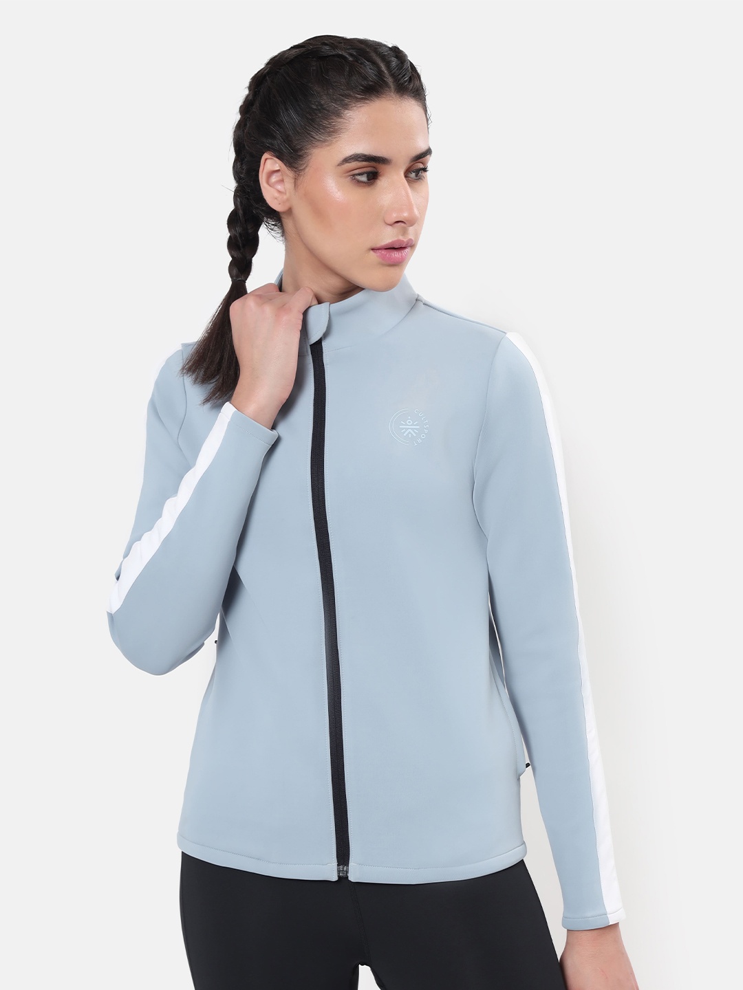 

CULT Colourblock High Neck Jacket, Blue