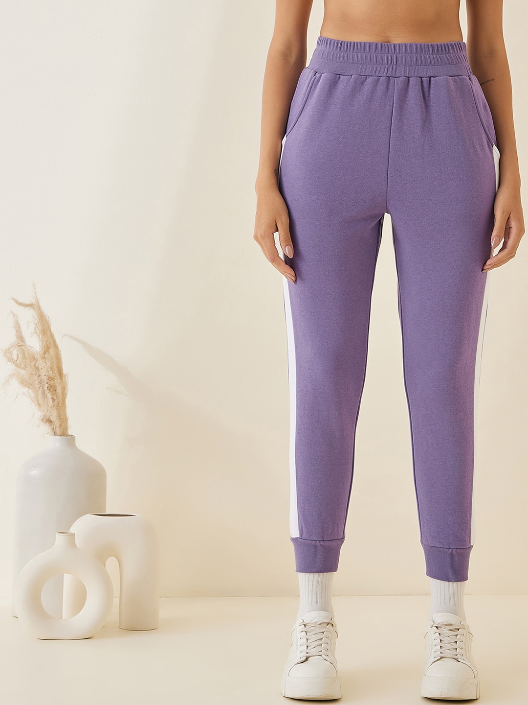 

Femella Women Colourblocked Jogger, Lavender
