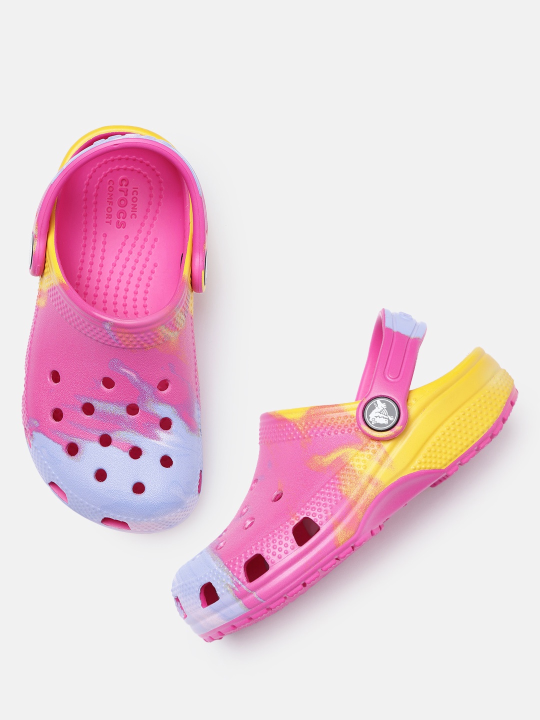 

Crocs Kids Printed Croslite Clogs, Pink