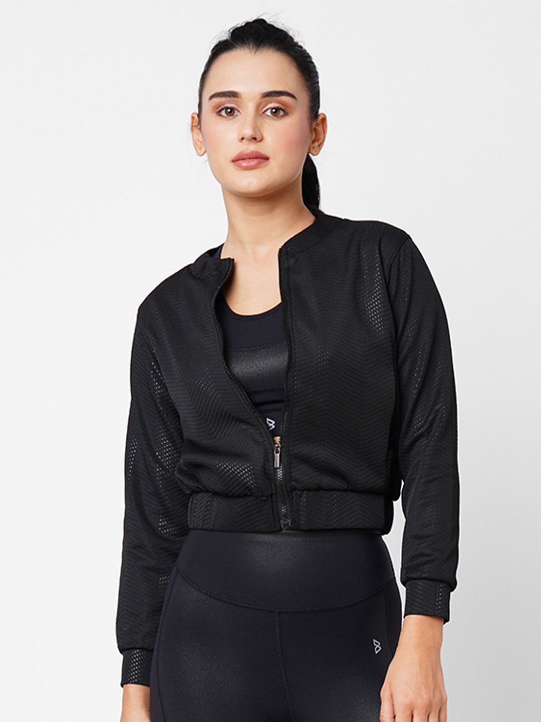 

BODD ACTIVE Women Crop Tailored Jacket, Black